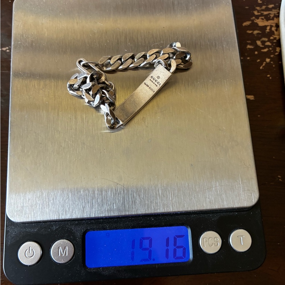 Gucci (Authentic) Sterling Silver Cloud Bracelet - image 4